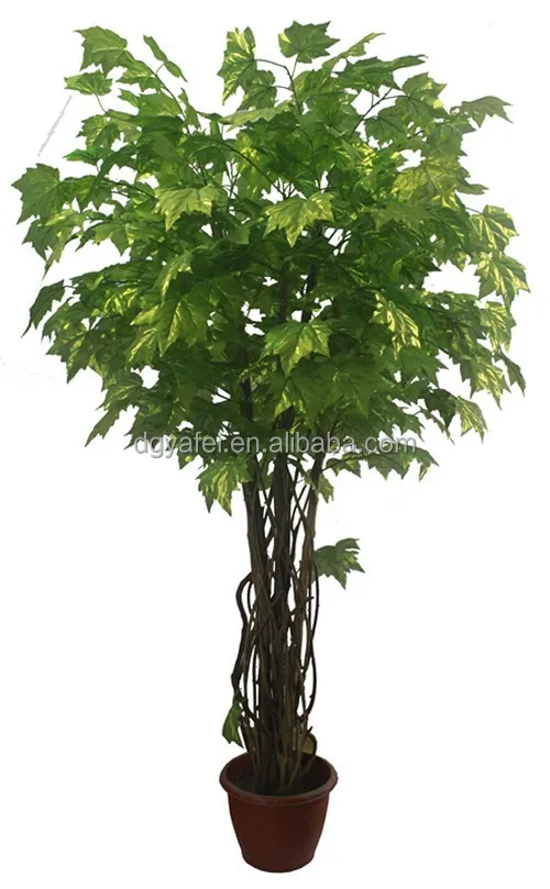 Toptan yapay bonsai ağaçları plastik ağacı yaprak dökmeyen yapay yeşil bitkiler/sahte mini ağaçları