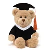 High quality promotional custom stuffed plush toy graduation teddy bear