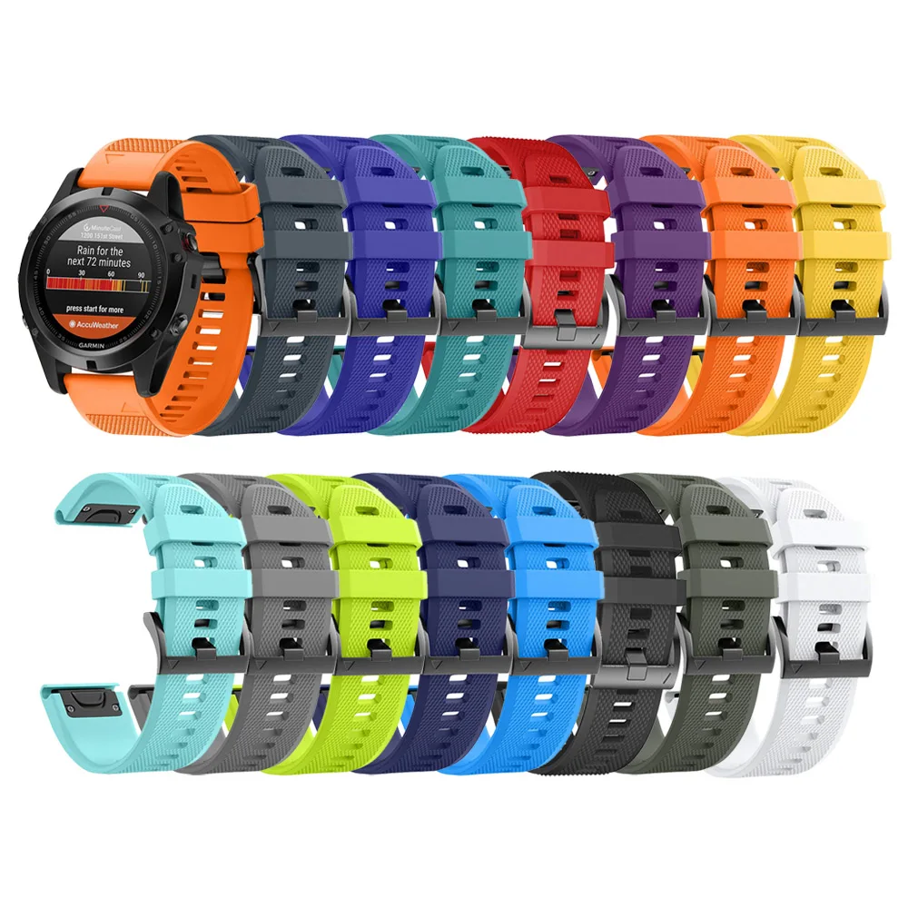 

Tschick For Garmin Fenix 3/Fenix 3 HR/Fenix 5X, Replacement Smart Wrist Watch Accessory Band Strap, Multi-color optional or customized