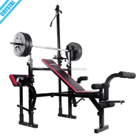 

SJ-7850 Free shipping goods multi home gym equipment adjustable Weightlifting bench press with lat pull down bar