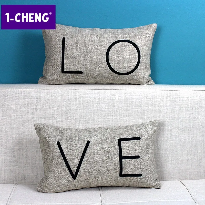 

Brief Love Design Bed cushion cover for Travel and Home Decorative, Can be customized