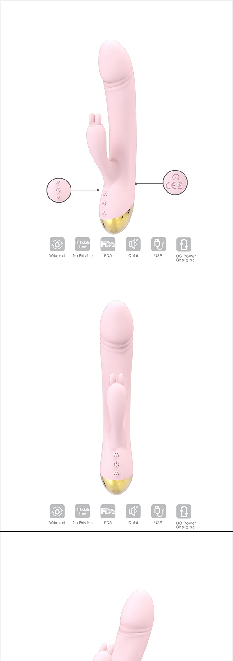 Extra Large Rabbit Vibrator Sex Toy Dildo for Women Sex Toy