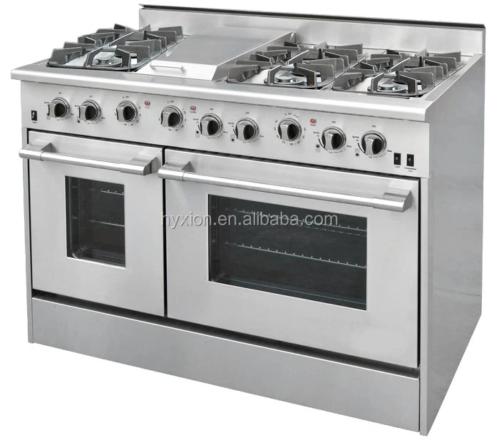 Csa 48 Inch Gas Cooker Stainless Steel Range Stove Gas