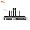 Dual channel handheld Digital cordless microphone, true diversity mic 740-790MHz