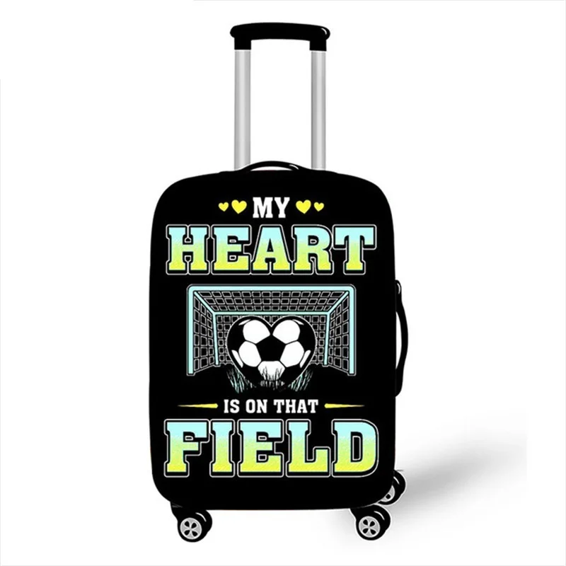 

Coolost My Heart Is On That Field Soccer Football Print Stretch Spandex Luggage Cover - Special Gift for Football Fans