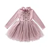 Tutu floral printed flower fancy competition children chiffon girl's party dress