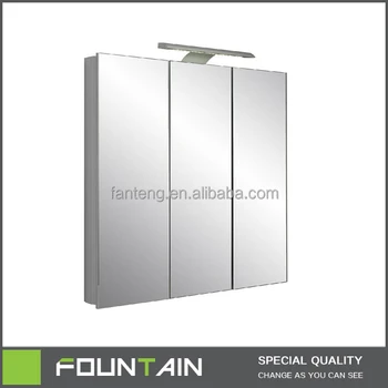 Modern Bathroom Mirrored Cabinets With 3 Doors Bathroom Medicine