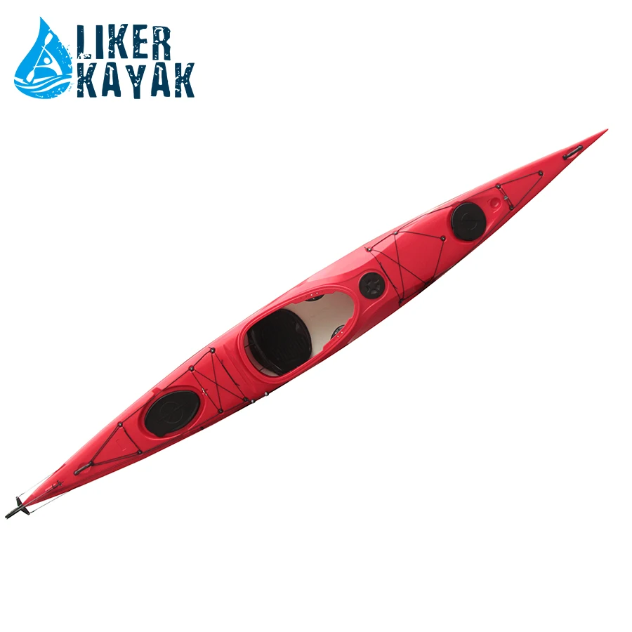 

LIKER KAYAK HOT sale Single Sit In Sea Kayak Three Layers Ocean Kayak