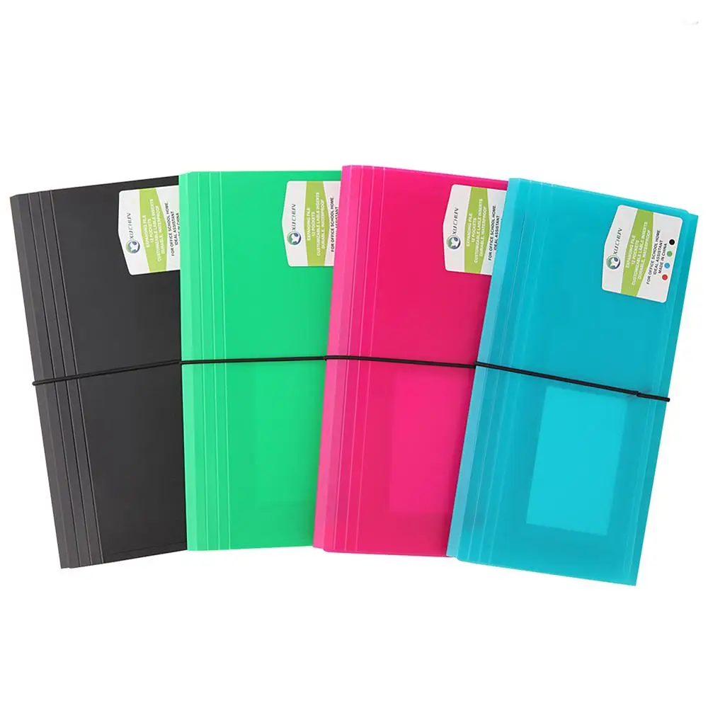 
13 Pockets Expanding File Folder Accordion File Organizer Document Files Folder with Lablels Small PP wallet 