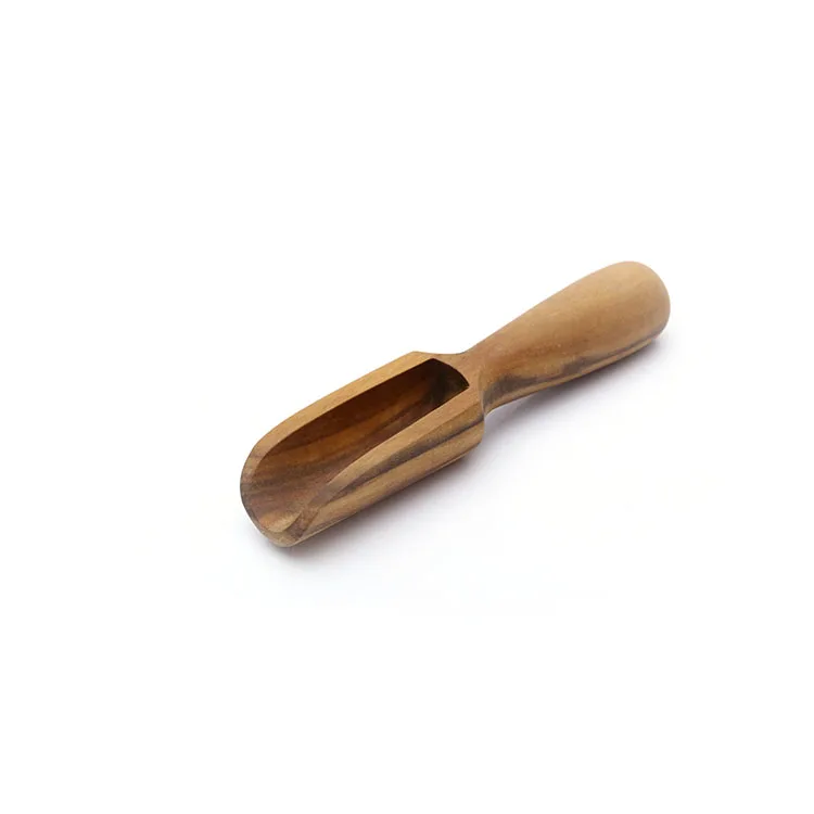 

Eco Friendly Custom Color Olive Wooden Loose Tea And Coffee Scoops