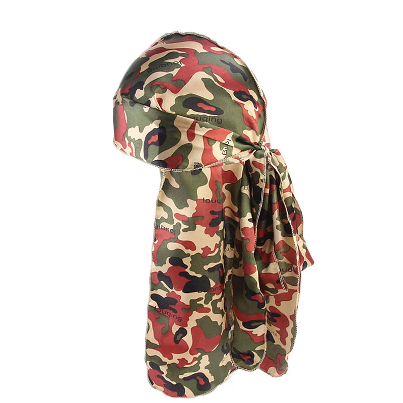 High Quality Manufacturer Unisex Custom Logo Wholesale Durags For Men Private Label Printed Long ...
