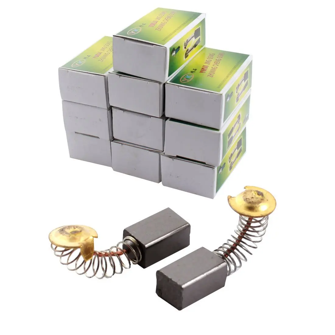 10 Pairs Universal Electric Motor Replacing Carbon Brushes 8x7x12mm