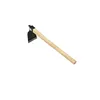 hoe with wood handle