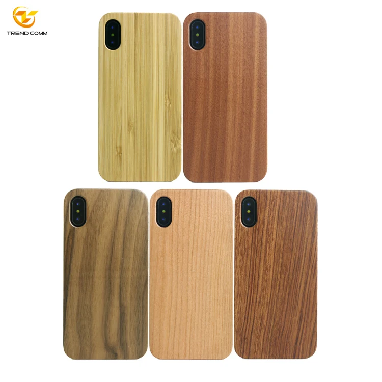 

For iPhone X/XS DIY Custom Wooden Phone PC Plastic Blank Wood Case