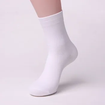 Summer Jacquard Men's Plain White Socks 