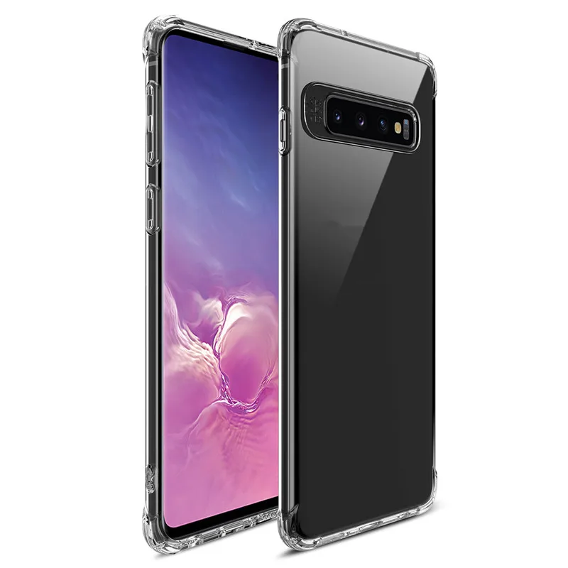 

Soft Tpu Transparent Protector Case Cover for Samsung galaxy s10 anti slip scratch resistant back cover