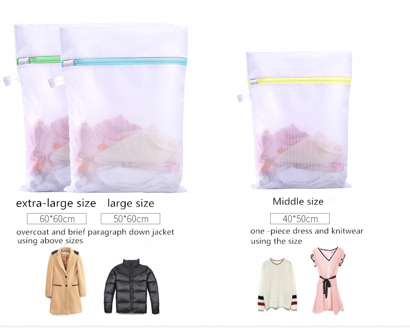 

For Washing Blouse Hosiery Stocking Underwear Lingerie Zipper Mesh Wash Laundry Bag