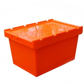 65l Attach Lid Stackable Plastic Storage Boxes With Wheels - Buy ...