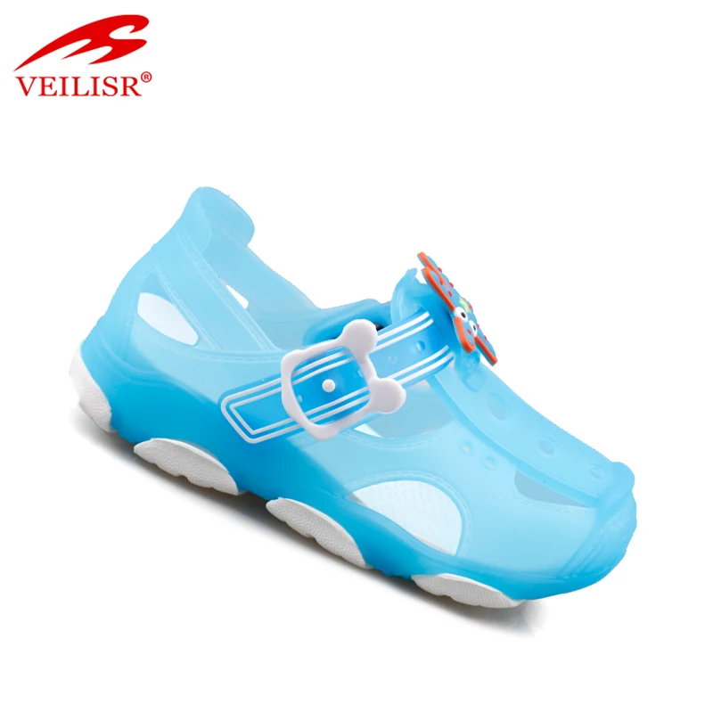 
Outdoor summer beach jelly shoes children PVC sandals kids clogs 