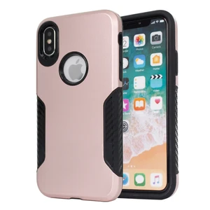 2 in 1 shockproof defender armor hybrid hard case mobile phone cover for iphone xs cover case