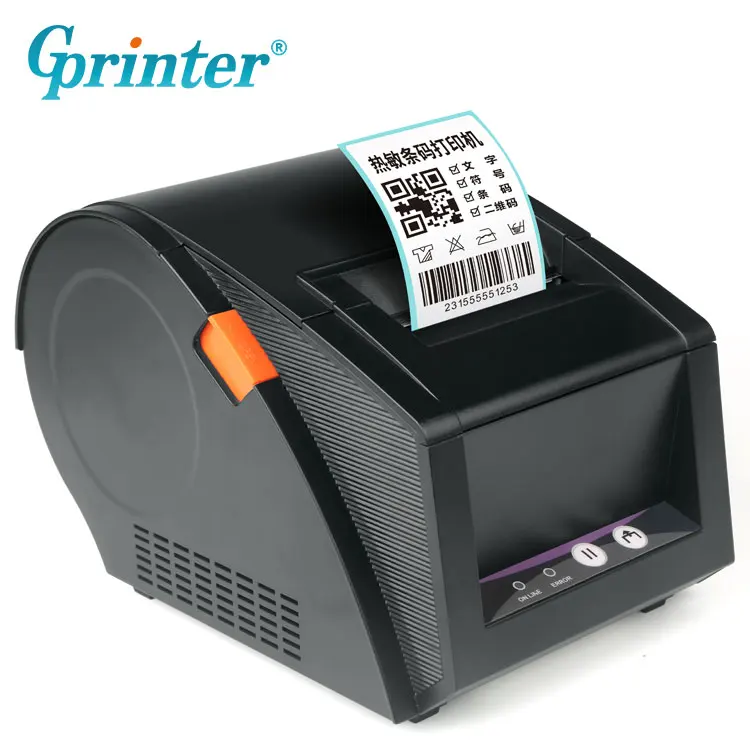 High quality 20-82mm Thermal Qr code label printer barcode GP-3120tu printer receipt printer