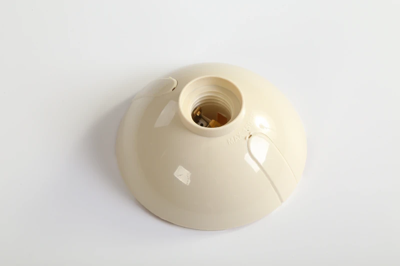 
ISO9001 Certificated White ABS Material 660W 250V Lamp Holder With Plug 