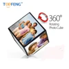 Rotating Photo Display Cube Revolving Picture Frame