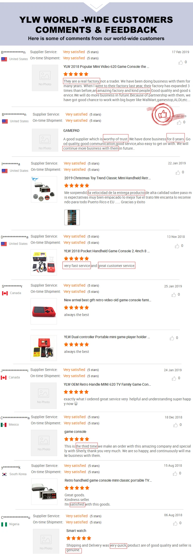 Game console feedback