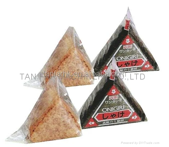 
Used FUJISEIKI Triangle sushi rice ball forming and packaging machine onigiri machine PS-1800+GSE 1800 