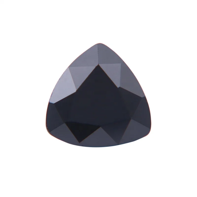 

Synthetic Cubic Zirconia Trillion Cut Black Gems Stones