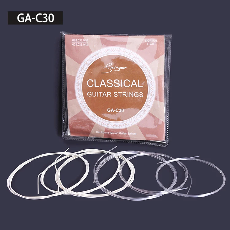 

wholesale factory price guitar parts nylon string classical guitar string, Silver