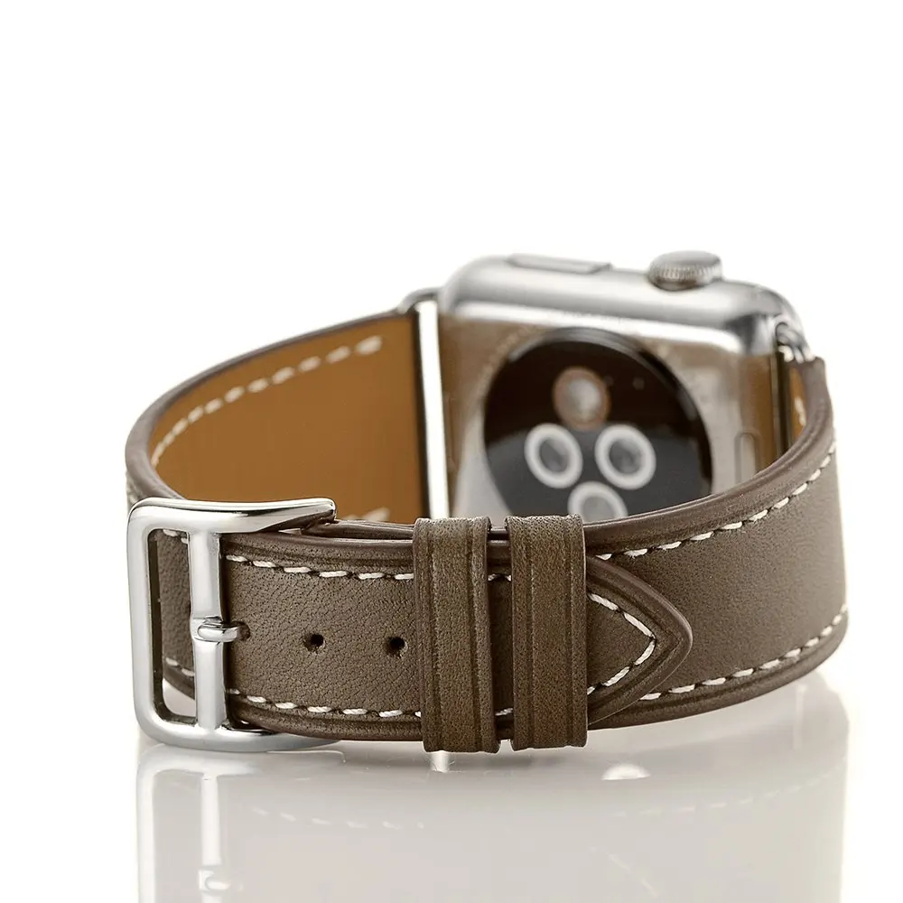 

38mm 42mm Genuine Leather Watch Band For Apple Watch, 8 color available