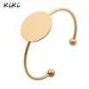 >>>Simple Round Circle Geometry 18k gold Triangle Rectangle Bangle Bracelet Copper Slim Wire Open Blank Cuff Bangle