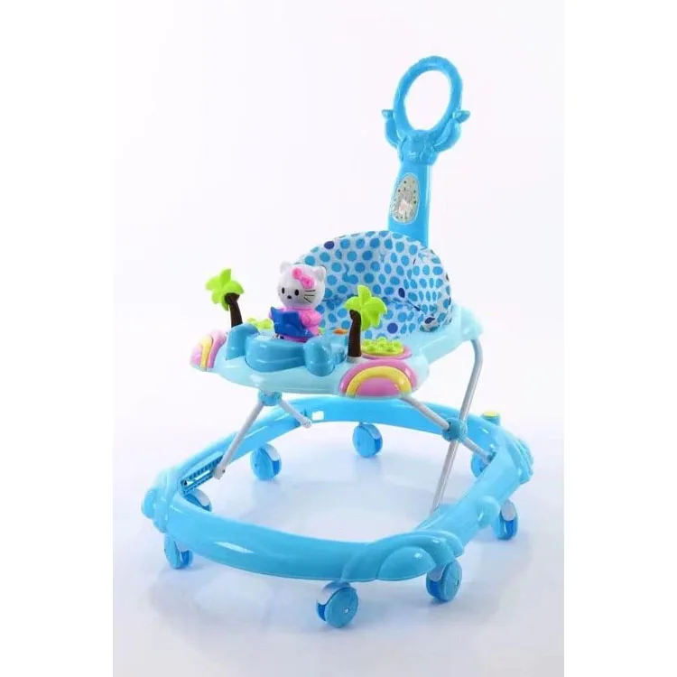 

Factory wholesale round baby walker simple baby walker with music 360 degree rotating, Green,bule,yellow,pink