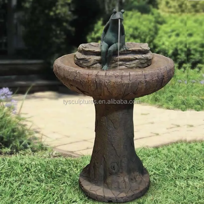 fuente de agua de rana de bronce para interior o exterior pequena fuente de piedra para jardin animal buy fuente de agua de animales de