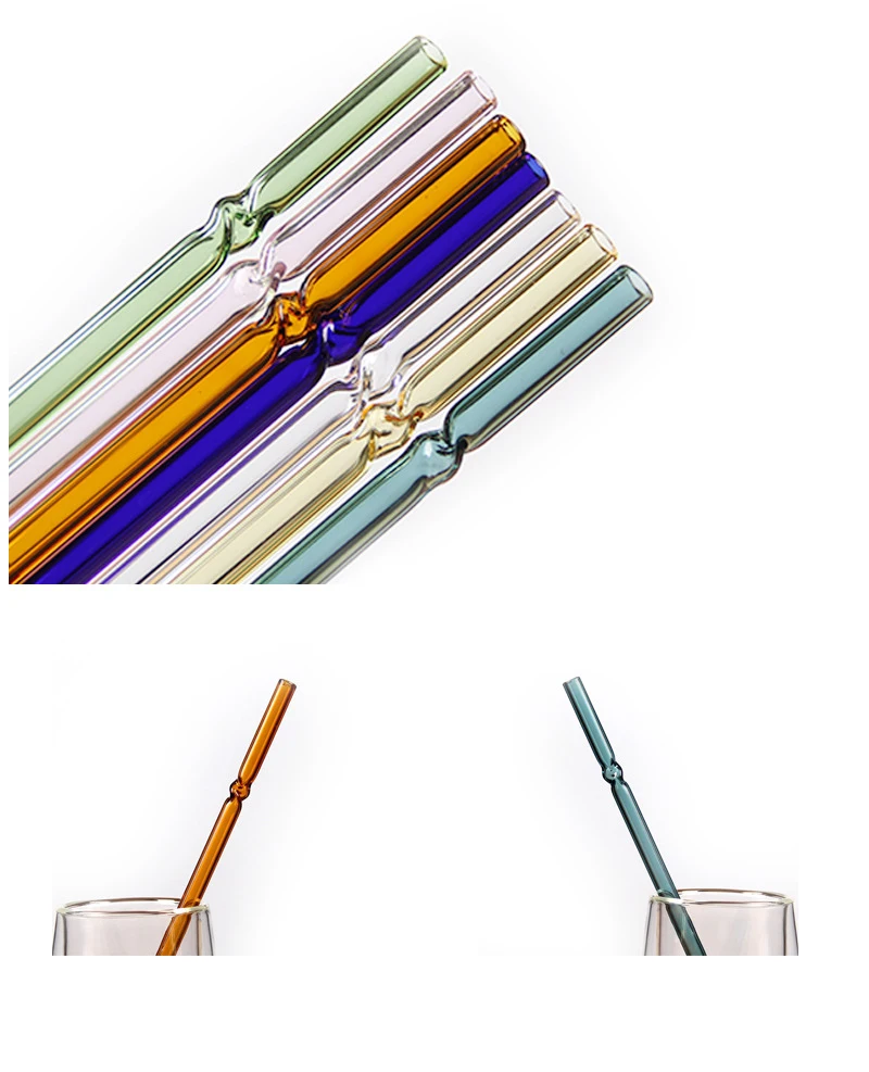 Oem / Odm Handmade Pyrex Borosilicate Twisted Straight Glass Drinking