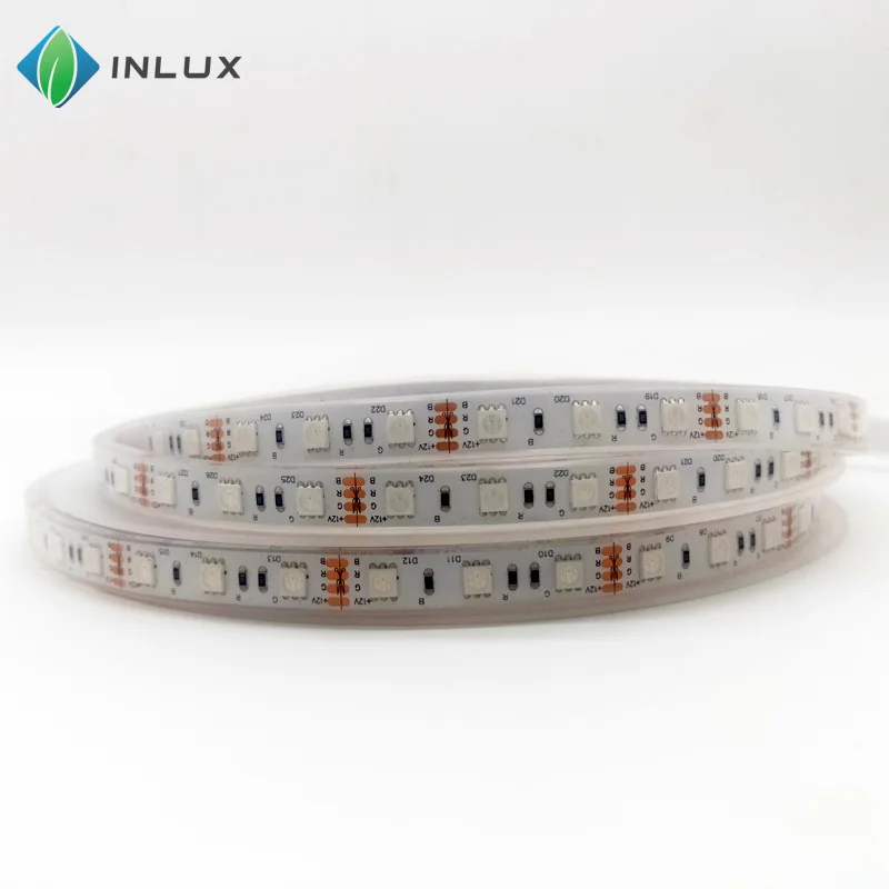 DC 12V SMD 5050RGB 60leds/m multi color waterproof  cheap price  dream color ws2812  pixel neon flexible led strip light