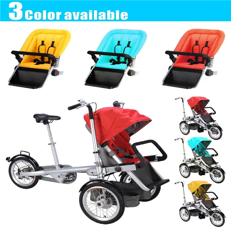 twin baby stroller bike  2 in 1  taga nucia bike car seat mother and child stroller bike