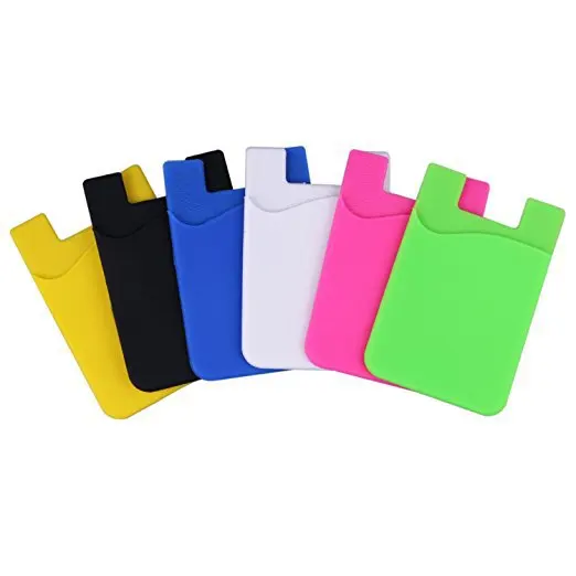 

Personalized Sticker Silicone Adhesive Sticky Mobile Cell Phone Wallet, Any pantone color