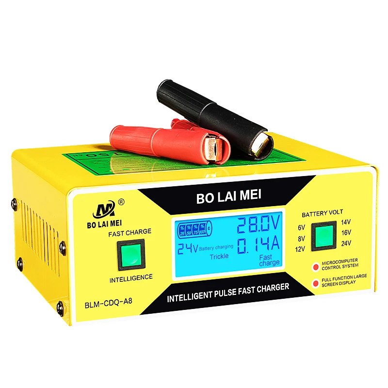 

Top Selling 6V8V12V14V16V24V 10Amp Multi-functional Automatic Intelligent Pulse Battery Charger