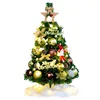Christmas half face tree set ornaments Christmas ball LED snow Christmas tree