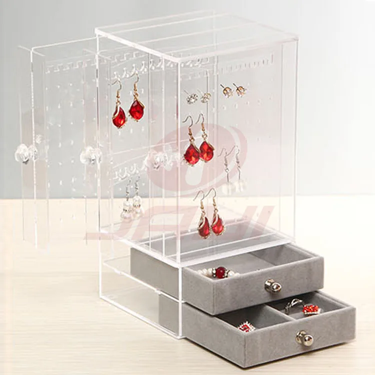 Custom Best Quality Clear Large Acrylic Jewelry Organizer Buy Acrylic