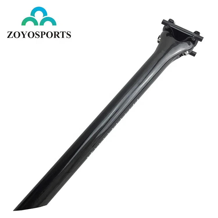 

ZOYOSPORTS Carbon Fiber Road Bike Seatpost 27.2/30.8/31.6mm Mountain Bicycle Seat Post, Black/ can be customized