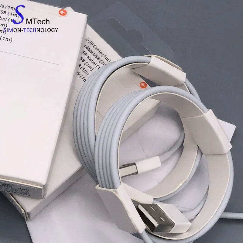 

Free Delivery super fast charging usb cable for iphone support retail box 1m package, White