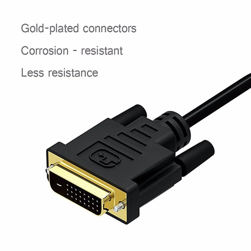 Dvi To Vga Adapter Cable 1080p Dvi D To Vga Cable 24 1 25 Pin Dvi Male