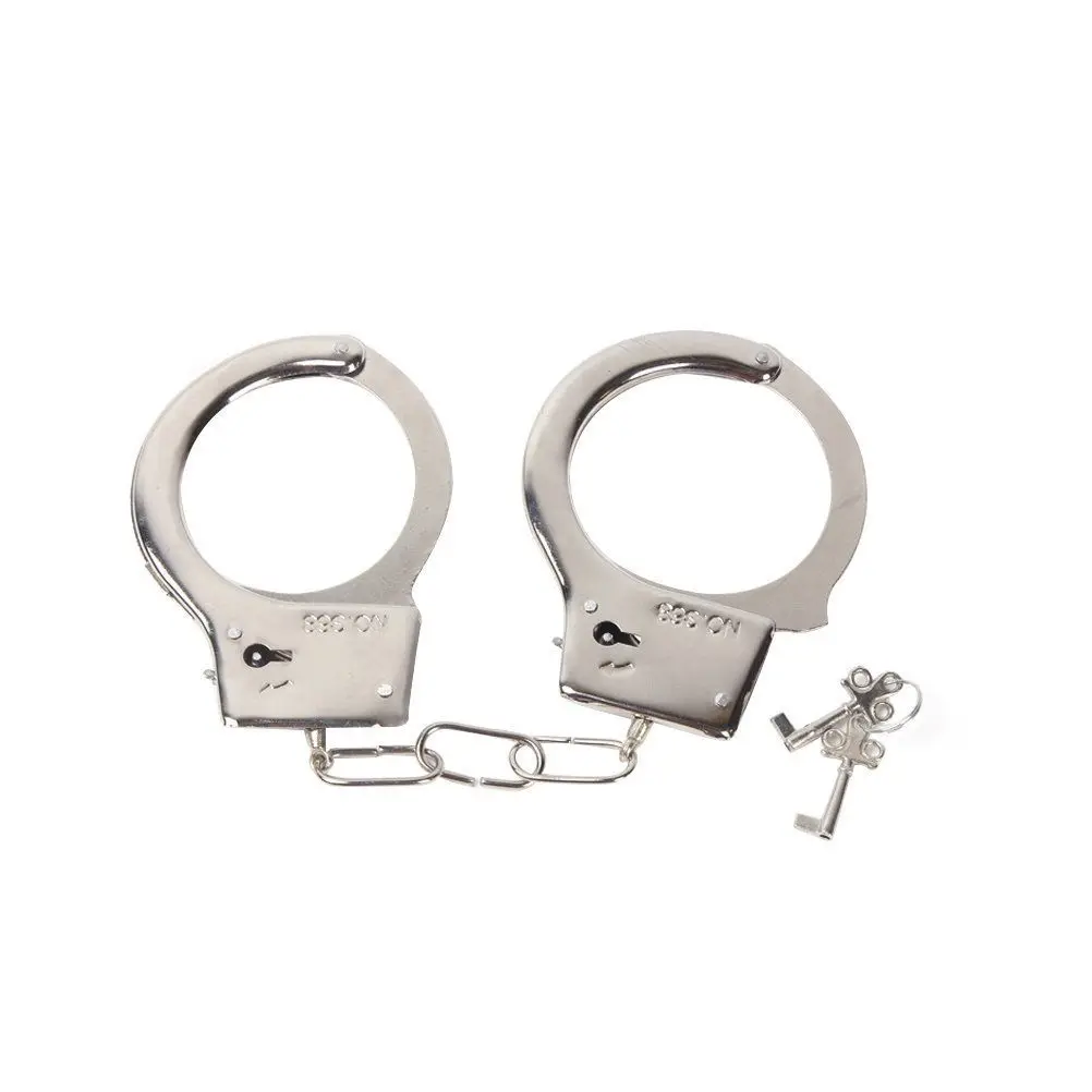 Wholesale Metal Handcuffs Fancy Dress Policeman Bedroom