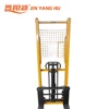 Double door frame hand pallet stacker