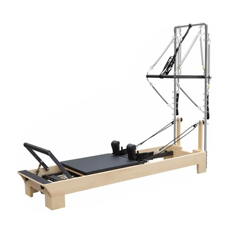 

Home GYM Wooden Yoga Pilates Reformer with tower