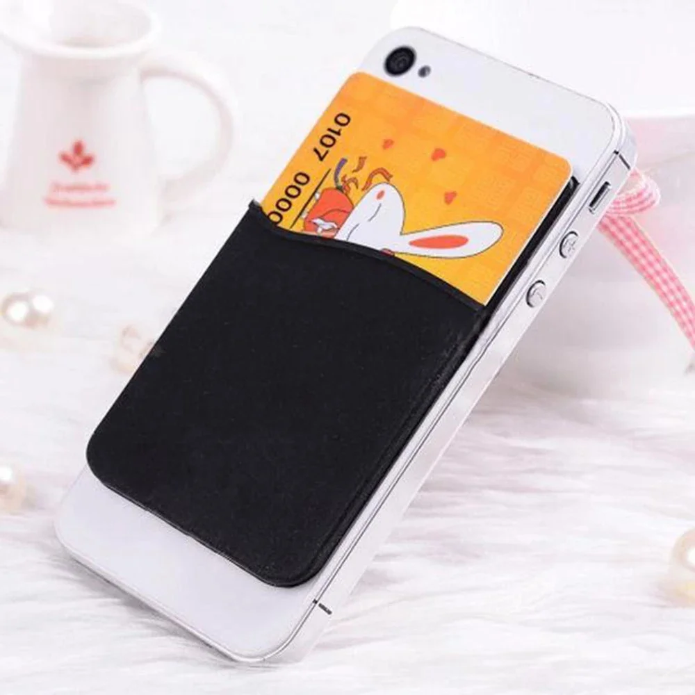 

Wholesale Hot Sale Back Stickly Wallet Silicone ID Card Phone Holder For All Mobile Phone, Custom color