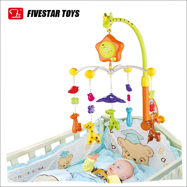 Electric Hanging Musical Light Infant Giraffe Shape Rotating Crib